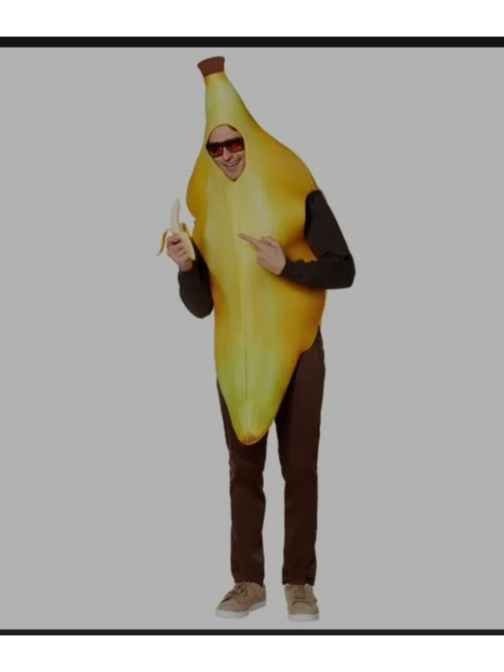 Spirit Halloween Adult One Size Fits Most Yellow Banana Costume